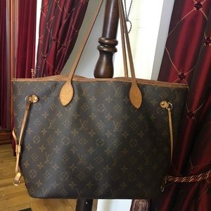 NEVER FULL AUTHENTIC LOUIS VUITTON TOTE BAG
